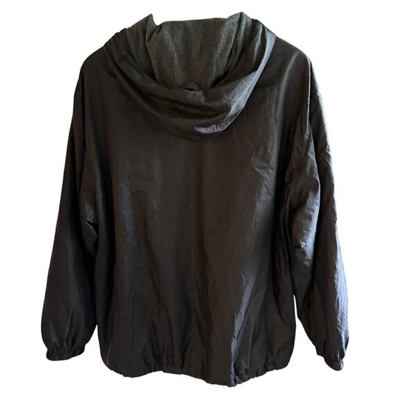 Dickies Black Hooded Windbreaker Jacket XL Fleece Lined Workwear Outdoor Winter - Picture 2 of 9